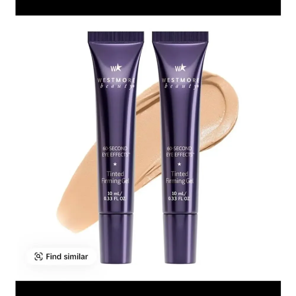 NEW Westmore Beauty 60-Second Eye Effects Tinted Firming Gel 2-Pack Light Medium